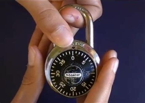 cracking master lock combination locks.
